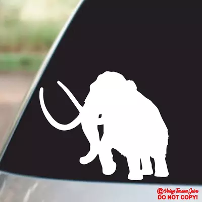 WOOLLY MAMMOTH Vinyl Decal Sticker Car Truck Window Wall Bumper EXTINCT ANIMAL • $2.99