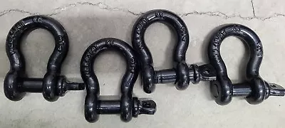 Wll4-3/4t Steel 3/4 Ton Capacity 3/4  Anchor Type Chain Shackle Qty 4 • $25
