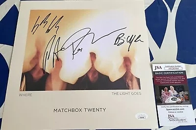 Matchbox Twenty Signed Autograph Where The Light Goes 11x11 LP Record Insert JSA • $120