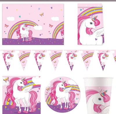 £3.50 • Buy Unicorn  Party Set For 8 Persons And 16 Persons And 24 Persons