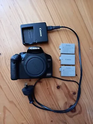 Canon EOS 450D / Rebel XSi 12.2 MP Digital SLR Camera - Black DS126181 • $220