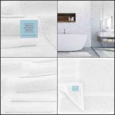 Classic Luxury Bath Mat Floor Towel Set Cotton Hotel  Shower 2 Pack White Color • $20.24