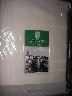 La Signoria Di  Firenze Tiffany Queen Duvet Cover Set Ivory New Made In Italy • $272.99