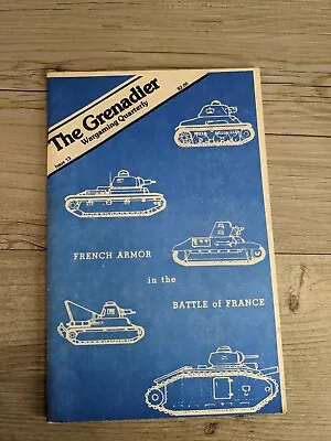 The Grenadier Wargaming Quarterly Issue 13 War Game Magazine French Armor Battle • $19.98