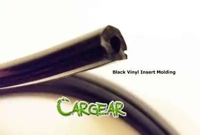 Black Rubber Insert Trim For Aluminum Rivet On Car Body Side Door Molding 15FEET • $75