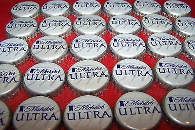 100 Michelob Ultra Beer Bottle Caps No Dents! See Store 4 More Fast Shpg! No Red • $9