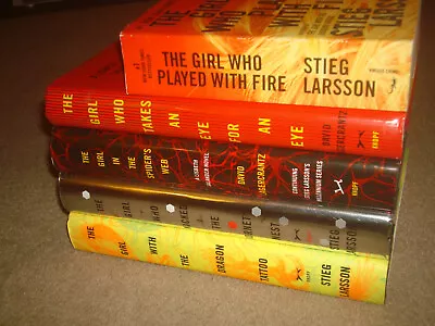 The Millennium Series 1-5 Book LOT Lisbeth Salander Stieg Larsson Lagercrantz • $15.95