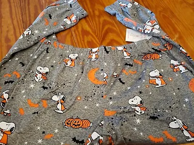 Munki Munki Womens Halloween Snoopy Lounge Sleep Pants XLarge Pajama Vampire NWT • $26.99