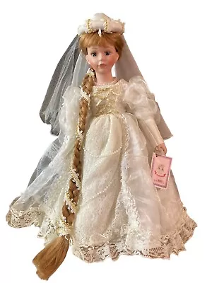 Rapunzel Porcelain  Bisque Doll Homeart 48 Cm With Stand & Tag 5335 • $41.66