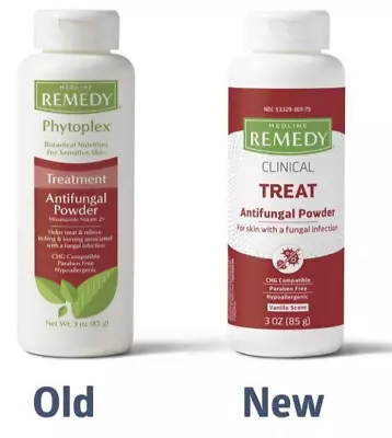 New Medline Remedy Treat Antifungal Powder Scented 3 Oz. Bottle 2 Pack • $16.99