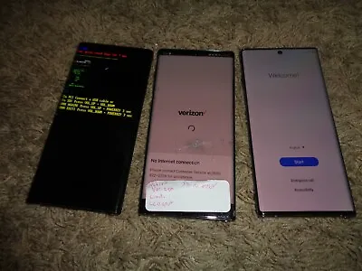 LOT OF 3 Samsung Galaxy Note 10+ PLUS Black/Aura Glow SM-N975U  • $399.99