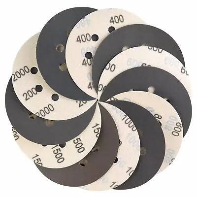 5in 400-2000 Grit Sanding Discs Hook Loop Wet Dry Sandpaper Orbital Sander Paper • $10.88