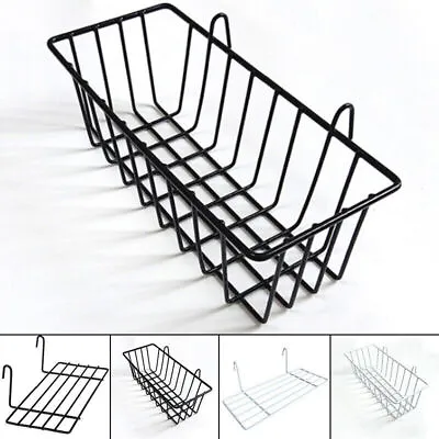 Metal Wire Shelf Storage Rack Multipurpose Hanging Mesh Basket For Home Supplies • £8.50