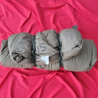 VINTAGE US Army Arctic Military Down Sleeping Bag Bed Roll 1952 Green • $109.99