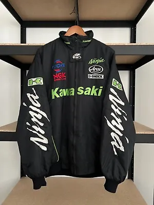 Vintage Kawasaki Ninja Moto Racing Jacket • $165