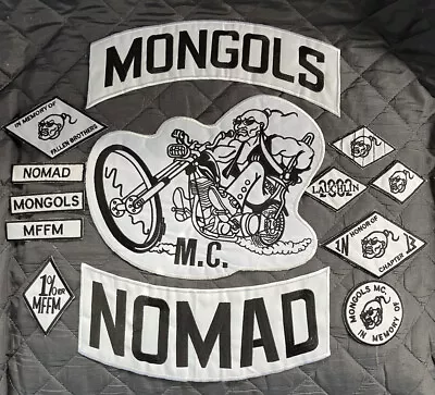 MONGOLS Motorcycle Club MC Biker Iron On Patch Rockers For Vest Cut Jacket • $45