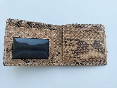 Free Shipping Wallet Men's Genuine Made Of Python Snake Skin Full Wallet Natural • $31.99