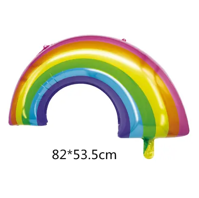 Huge Reusable Self Seal Rainbow Foil Birthday Party Balloon Decor Helium / Air • £2.48