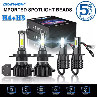 For Daewoo Nubira 1999-2002 4X 6000K LED Headlight Hi/Lo Beam Fog Lights Bulbs • $29.99