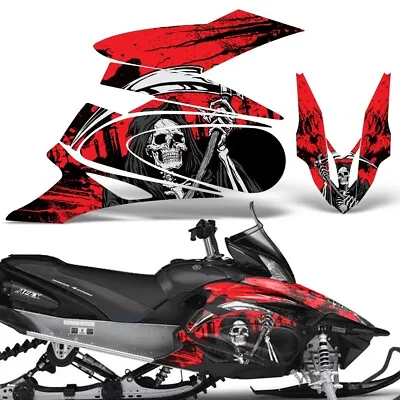 Yamaha APEX Decal Wrap Graphic Kit XTX Part Sled Snowmobile 2006-2011 REAP RED • $179.95