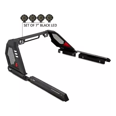 For Toyota Tacoma 05-22 Black Horse Vigor Roll Bar Kit W LED Cube Light • $1193.46