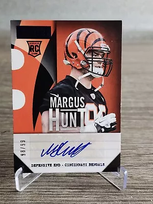 Margus Hunt Rookie Auto Blue Signatures /99 Bengals 2013 Playbook Football #164 • $3.99