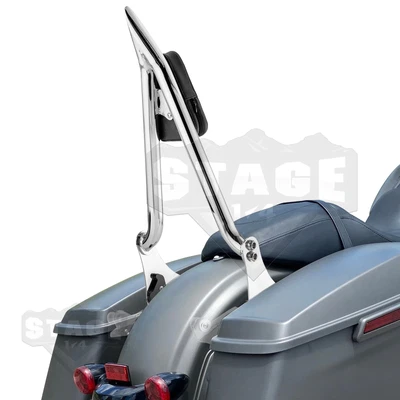 $124.99 • Buy MOFUN Tall Backrest Sissy Bar 1.3  Fat Bar For Harley Touring Street Glide 09-23