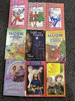 9-Vintage Teen Books -The Tyler Twins Mandy Forbidden Doors Lost And Found & • $5.99