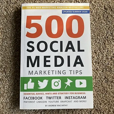500 Social Media Marketing Tips: Essential Advice Hints Summer 2020 • $4