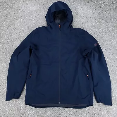 Musto Land Rover Jacket Mens XL Navy Blue Full Zip Lightweight Windbreaker • $39.99