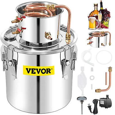 VEVOR 13.2Gal Alcohol Distiller Water Wine Distiller Brewing Kit W/ Water Pump • $119.99