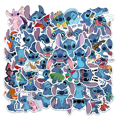 50pcs Stitch Kids Cartoon Vinyl Decal Bomb Stickers Laptop Phone Skateboard Car • $3.99