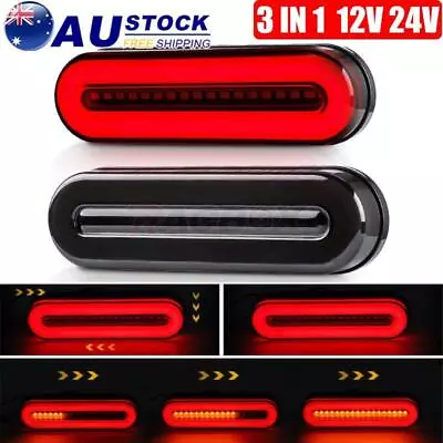 $24.23 • Buy 2x 18 LED Tail Trailer Light Stop Indicator Reverse Lamp 12V 24V Truck Ute Light