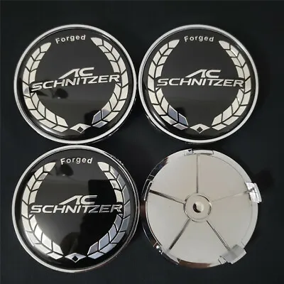 4pcs 68mm AC Schnitzer Logo Wheels Car Center Hub Cap Badge Emblem Decal Sticker • £9.58