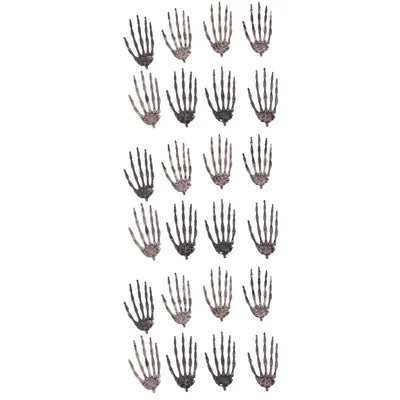 £13.30 • Buy 24 Pcs  Skeleton Hands Props Plastic Skeleton Hands Halloween Skeleton