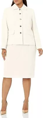 Le Suit Women's Plus Size Jacket/Skirt Suit • $116.56