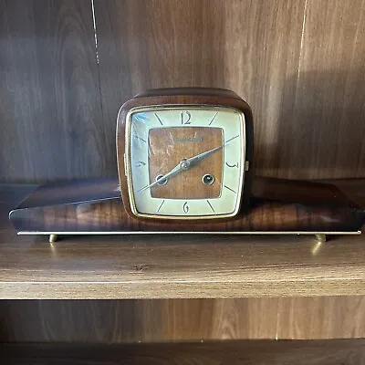 Vintage Working Schwebegang German Mantel Clock 130-020 With Key • $120