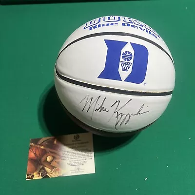 Mike Krzyzewski Coach K Autographed Basketball Duke Blue Devils Cert Of Auth • $250