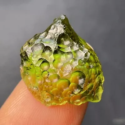 12CT Moldavite Genuine Raw Moldavite Crystal From Czech Republic PICcertificate • $0.01