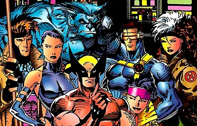 X-MEN BLUE 19x13 POSTER Marvel Comics Wolverine Psylocke Jim Lee Cyclops • $13.99