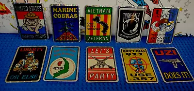 Vintage  Military Stickers Prism Lot  Army  Marines • $3