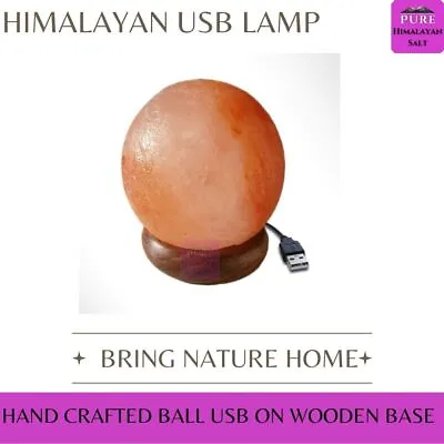 Himalayan Salt Lamp Crystal Pure Rock Salt Natural Healing Table Lamp Best Gift • £6.99