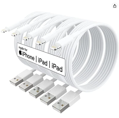 $13.75 • Buy IPhone Charger Fast Charging[Apple MFi Certified] 5pack 10FT Long Lightning Cabl