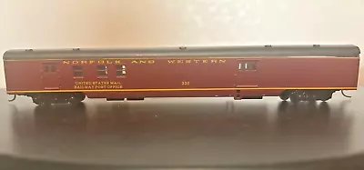 NORFOLK & WESTERN SMOOTHSIDE RAILWAY POST CAR -N Scale - MICRO  NEW RTR OOP RARE • $59.95