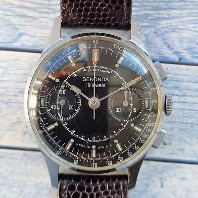 £699 • Buy Vintage Seconda  Poljot 3017 (Strela) Chronograph USSR Men's Watch 