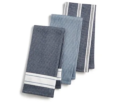 New Martha Stewart 6-Pc. Blue Waffle Weave Kitchen Towel Set 100% Cotton • $26.99