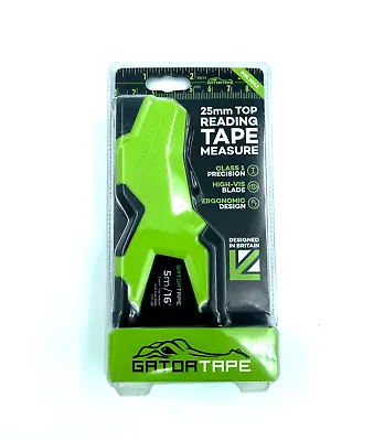 GATORTAPE 5m/16’ Dual Measure Reading Tape Measure 16ft X 1inch  • $19.99