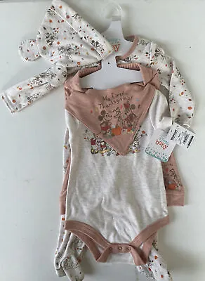 Mickey Mouse My First Thanksgiving Baby Girl/Boy 5pc Baby Wear Size 6-9 MTH • $17.99
