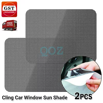 2pcs Cling Car Window Sun Shade Side Window UV Protection Screen AU • $6.67