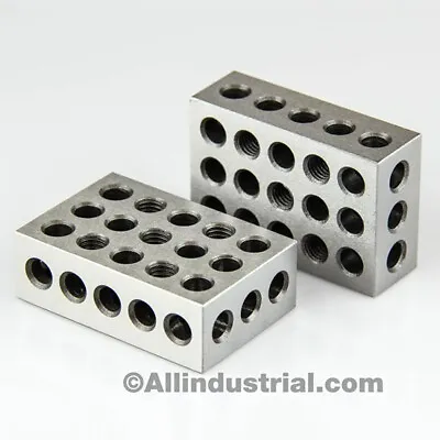 1 Matched Pair Ultra Precision 1-2-3 Blocks 23 Holes .0001  Machinist 123 Jig • $17.99